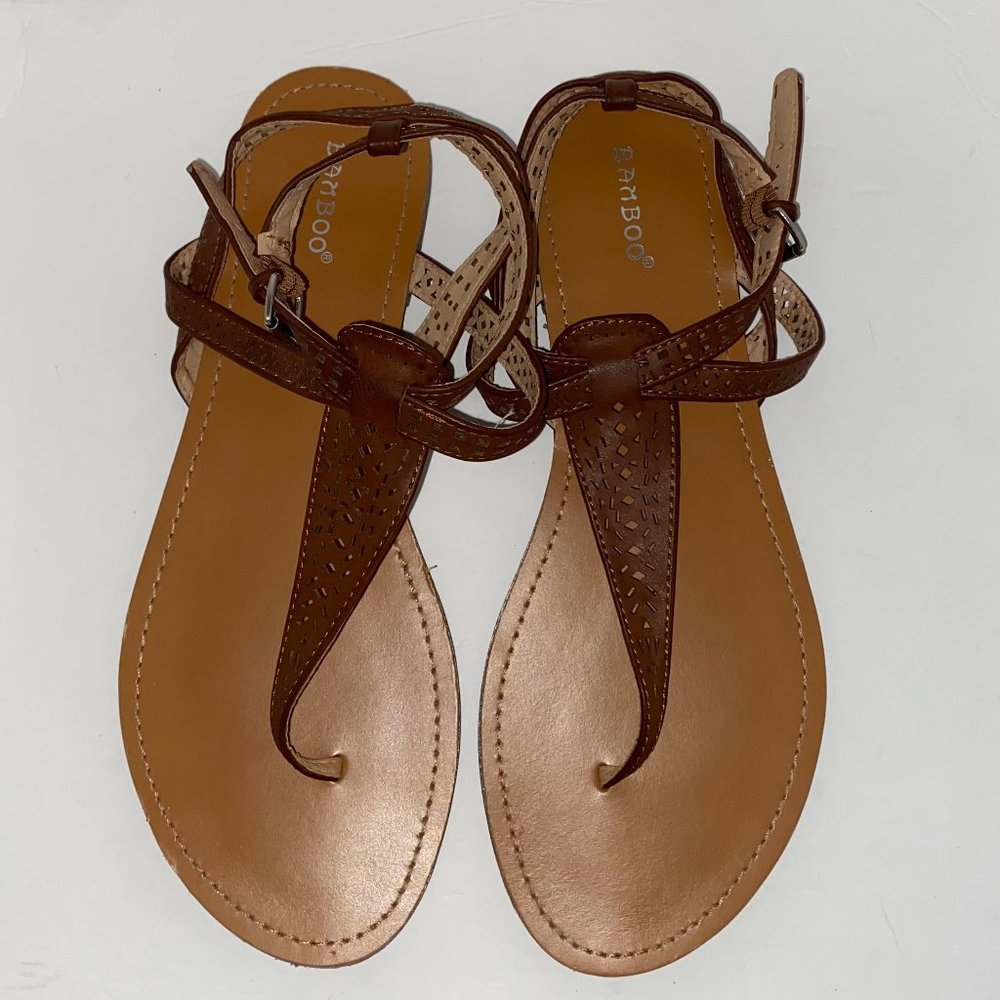 🌸BAMBOO Brown Sandals‎ - Picture 3 of 5